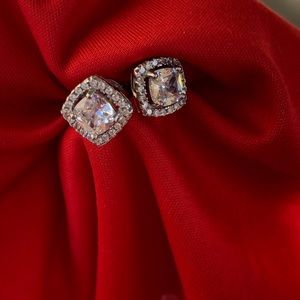 NEW Diamond Halo Stud Earrings